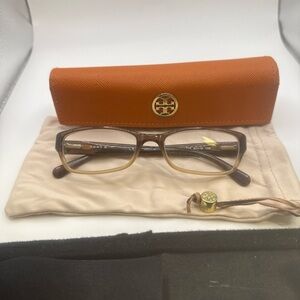 Tory Burch Brown Eyeglasses‎ with Orange Case